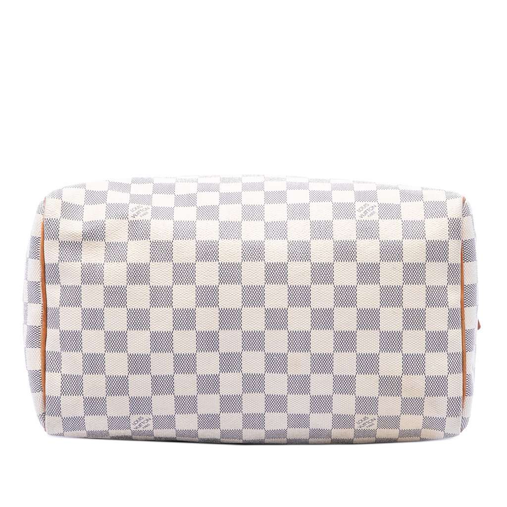 Louis Vuitton Damier Azur Speedy 30 White Very good condition - Inside View