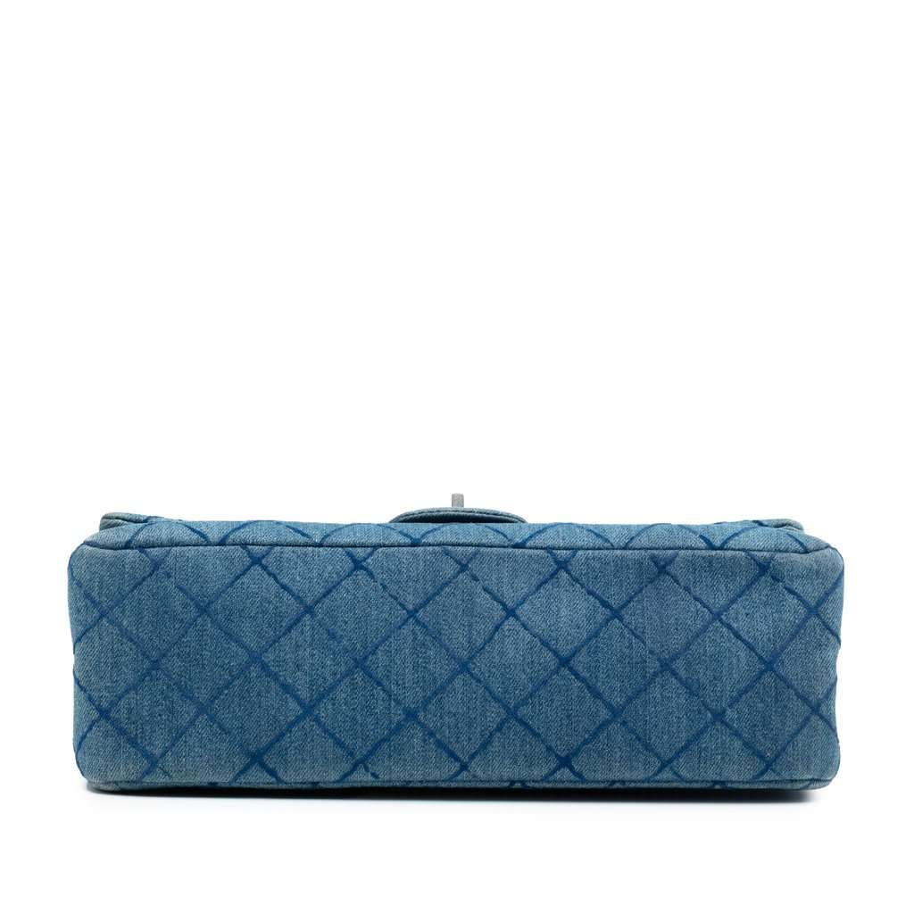 Chanel Quilted Denim Reissue 2.55 Double Flap 226 Blue Very good - Inside View