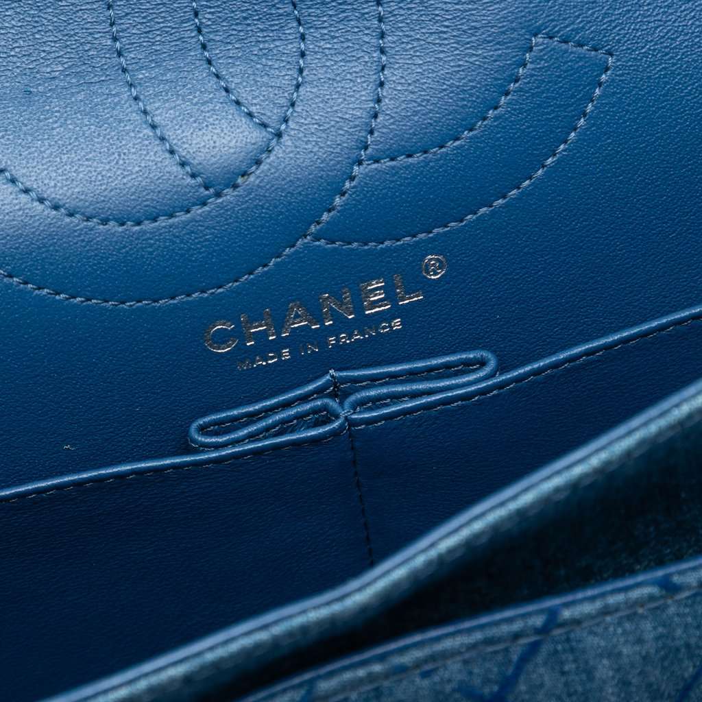 Chanel Quilted Denim Reissue 2.55 Double Flap 226 Blue Very good - Box View