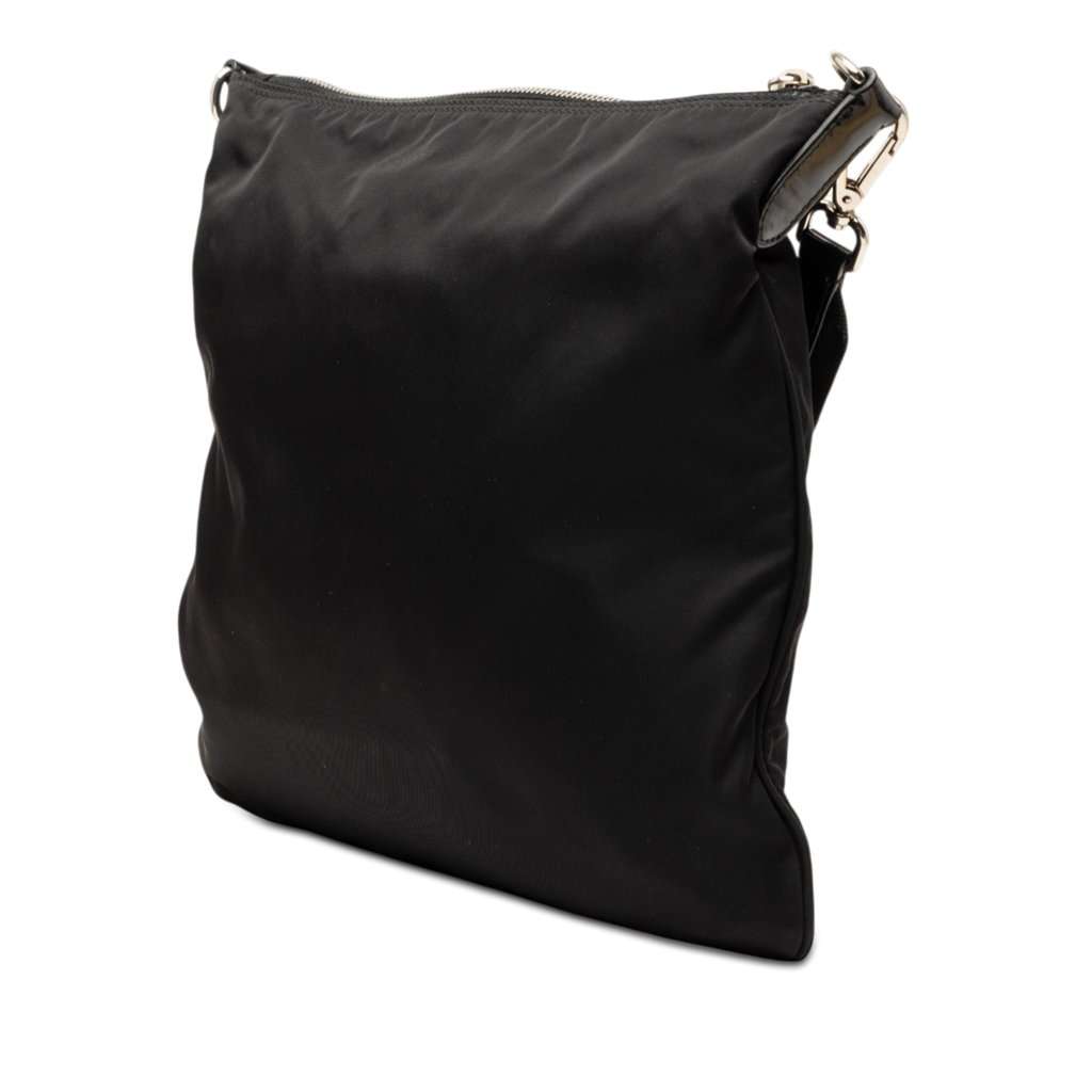 Prada Tessuto Zip Top Crossbody Black Very good condition - Back View