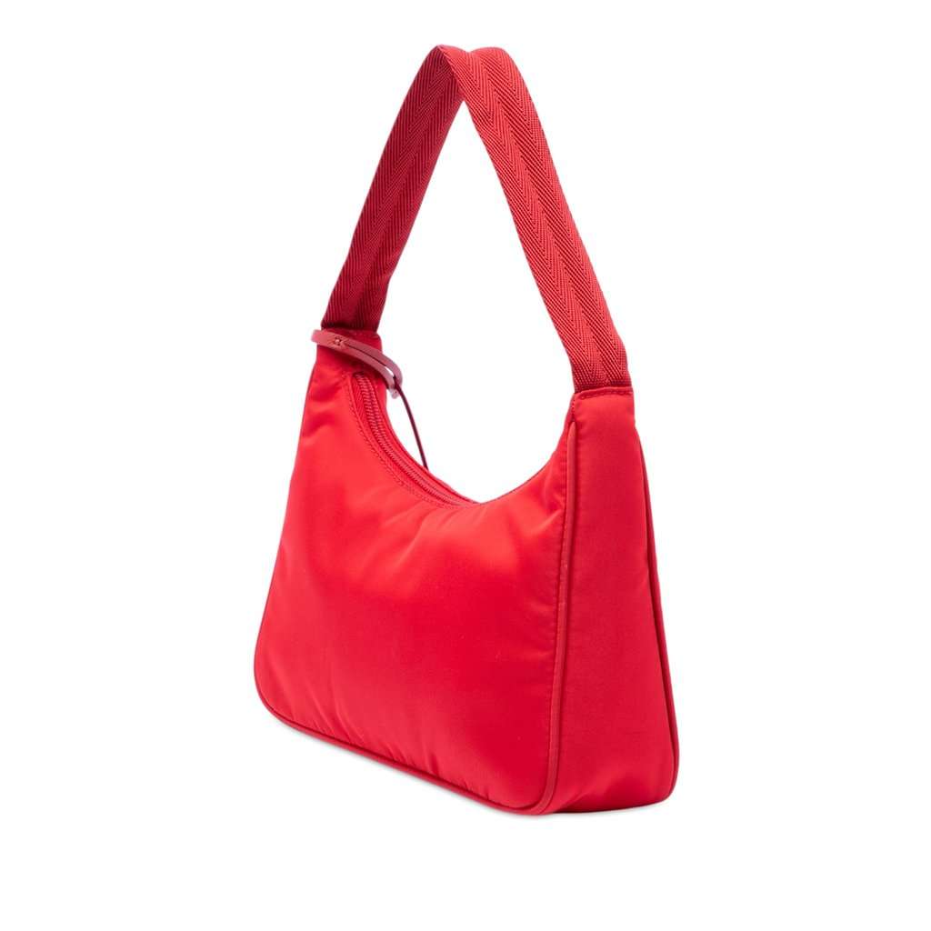 Prada Mini Tessuto Re Edition 2000 Shoulder Bag Red Very good - Back View