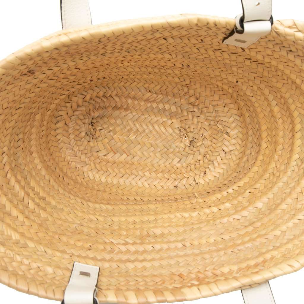 LOEWE Medium Raffia Anagram Basket Tote Beige Very good - Model View