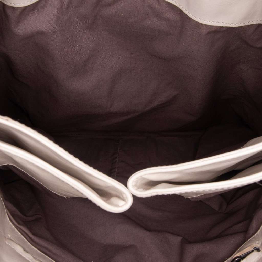 Bottega Veneta Leather Intrecciato Side Zip Tote Brown Leather Very good - Model View