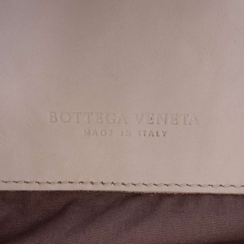 Bottega Veneta Leather Intrecciato Side Zip Tote Brown Leather Very good - Box View
