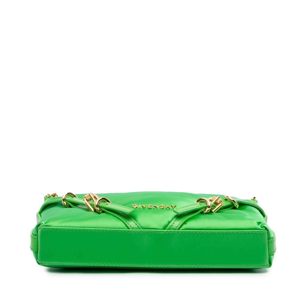 Givenchy Small Satin Voyou Party Shoulder Bag Green Very good condition - Inside View