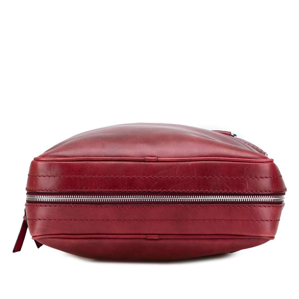 Louis Vuitton Cuir Bequia Porte Document Vertical Bag Red Leather Good - Inside View