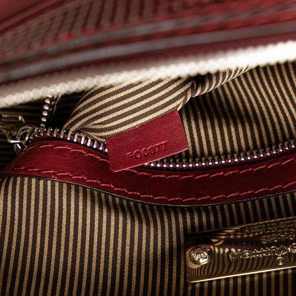Louis Vuitton Cuir Bequia Porte Document Vertical Bag Red Leather Good - Box View