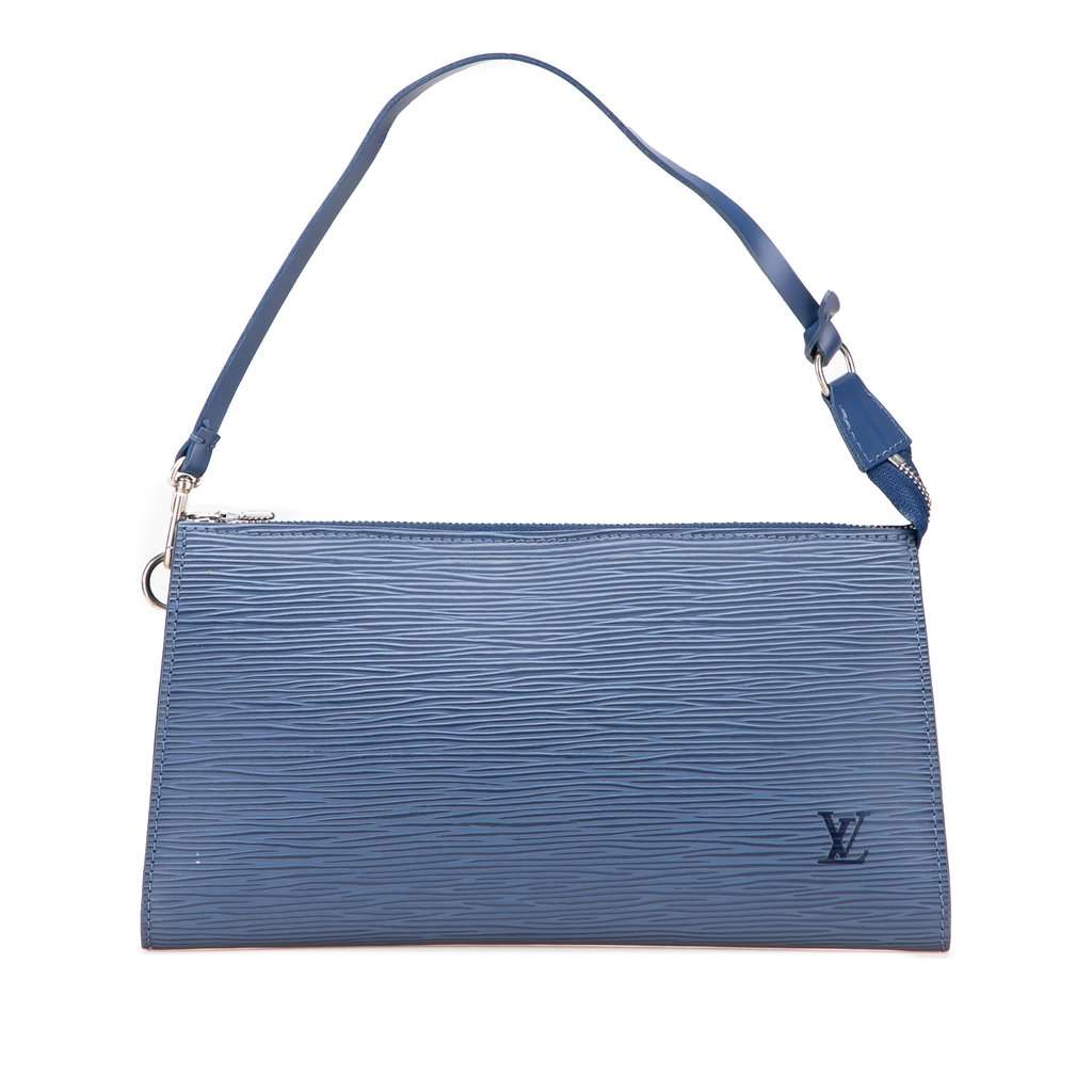 Louis Vuitton Epi Pochette Accessoires Blue Leather Very good - Front View
