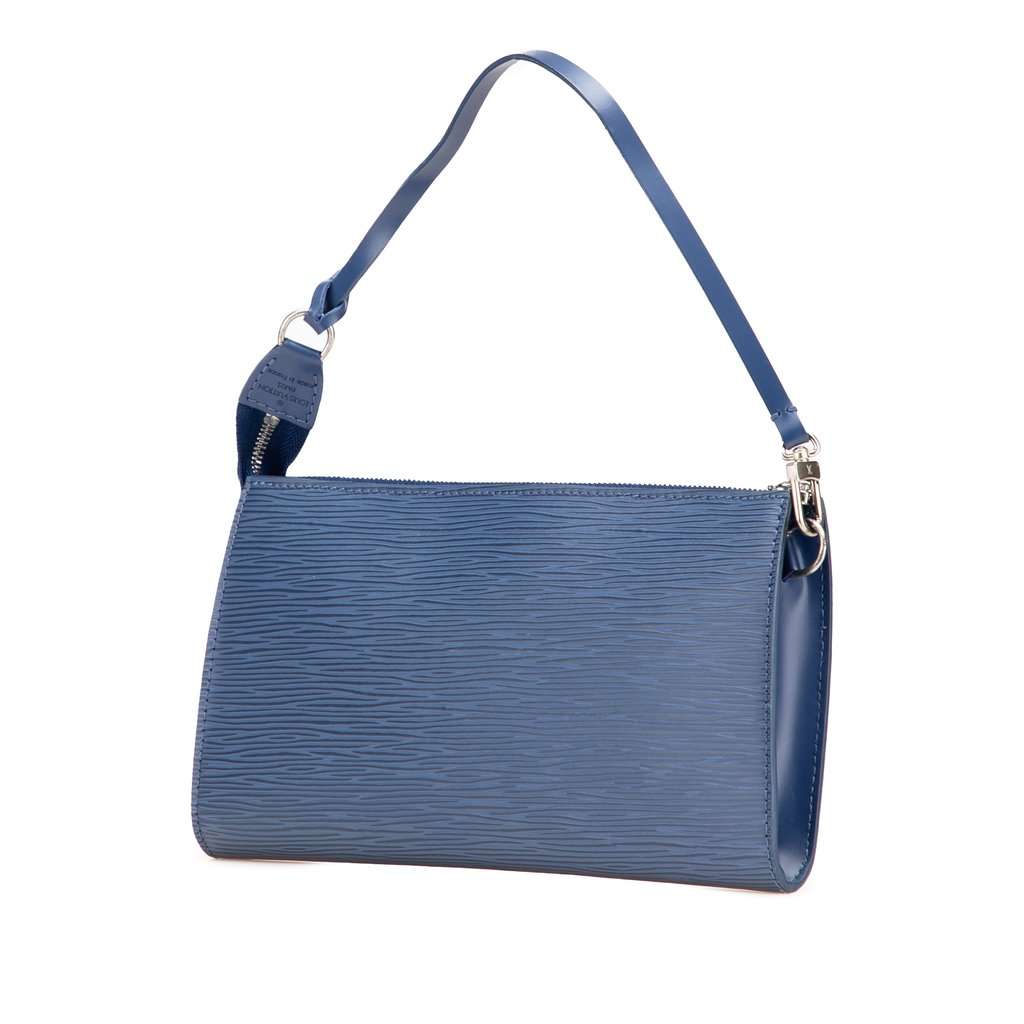 Louis Vuitton Epi Pochette Accessoires Blue Leather Very good - Back View