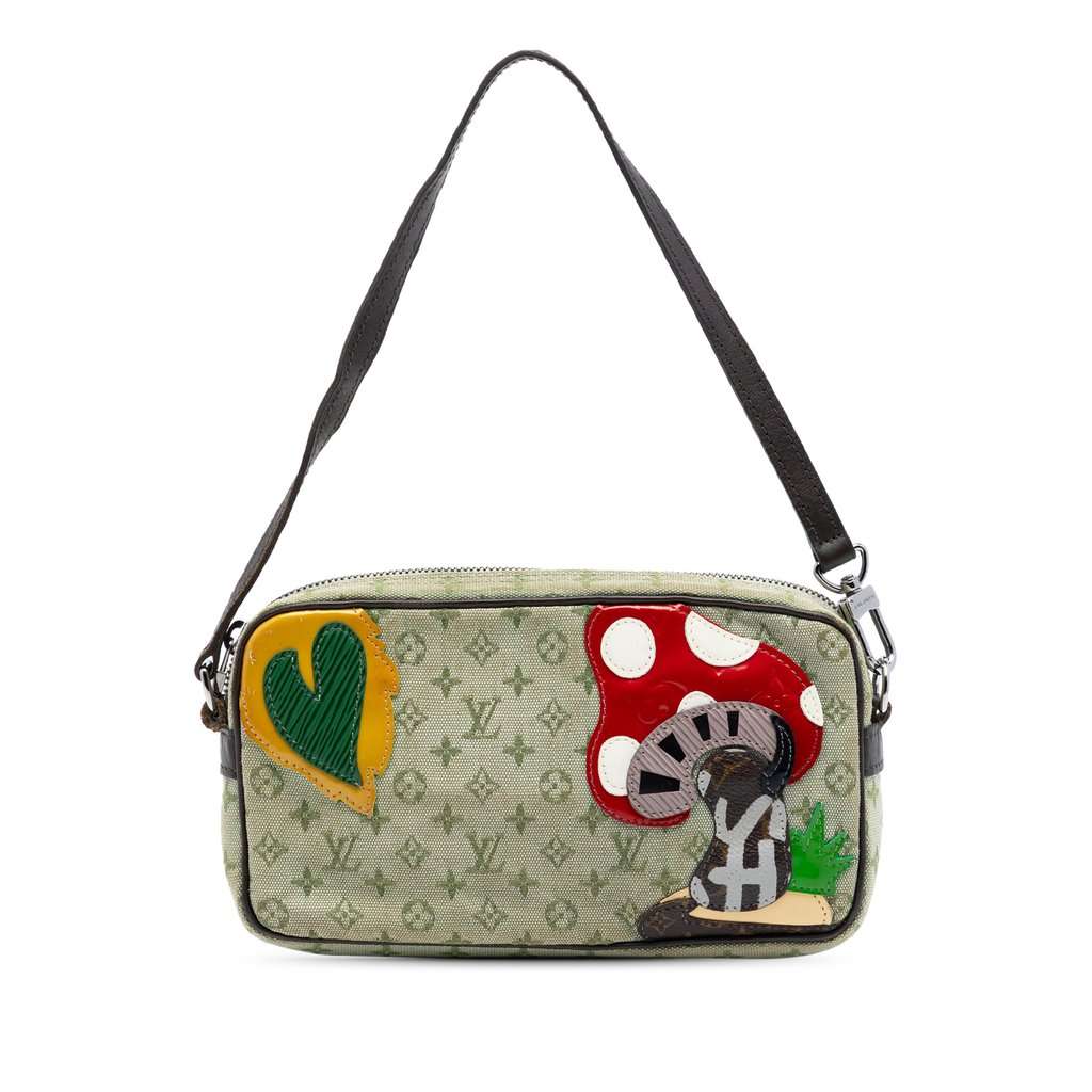 Louis Vuitton Monogram Mini Lin Conte de Fees Pochette Grey Very good condition - Front View