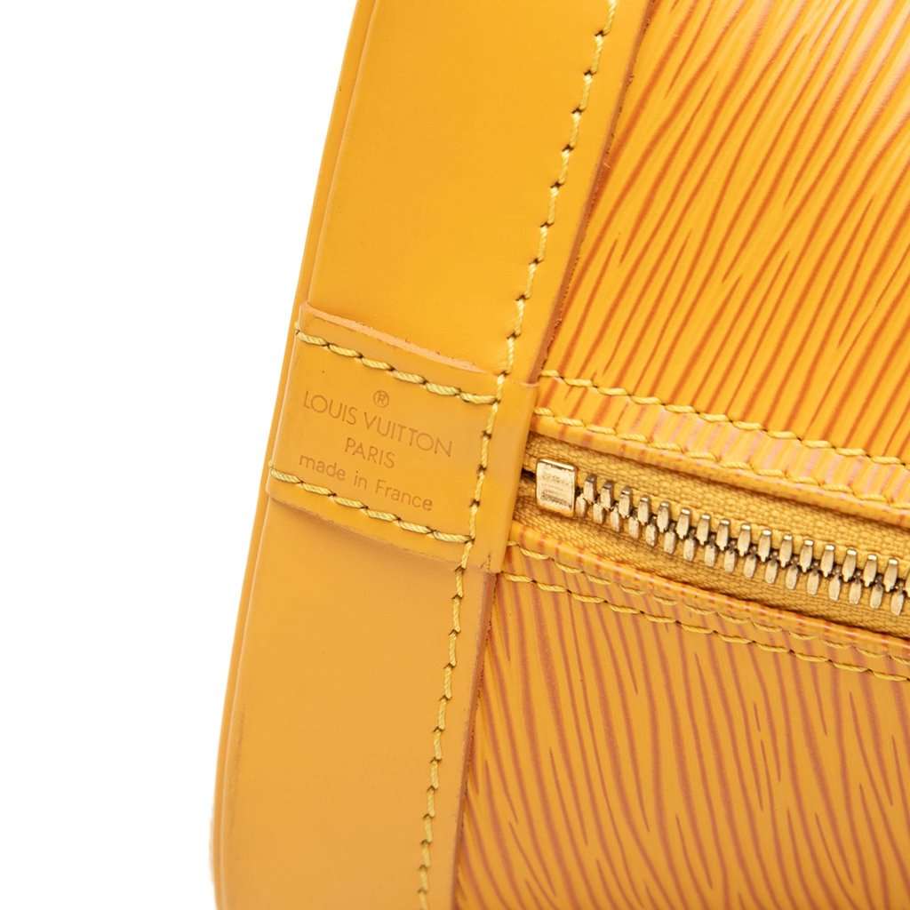 Louis Vuitton Epi Alma PM Yellow Leather Very good - Box View