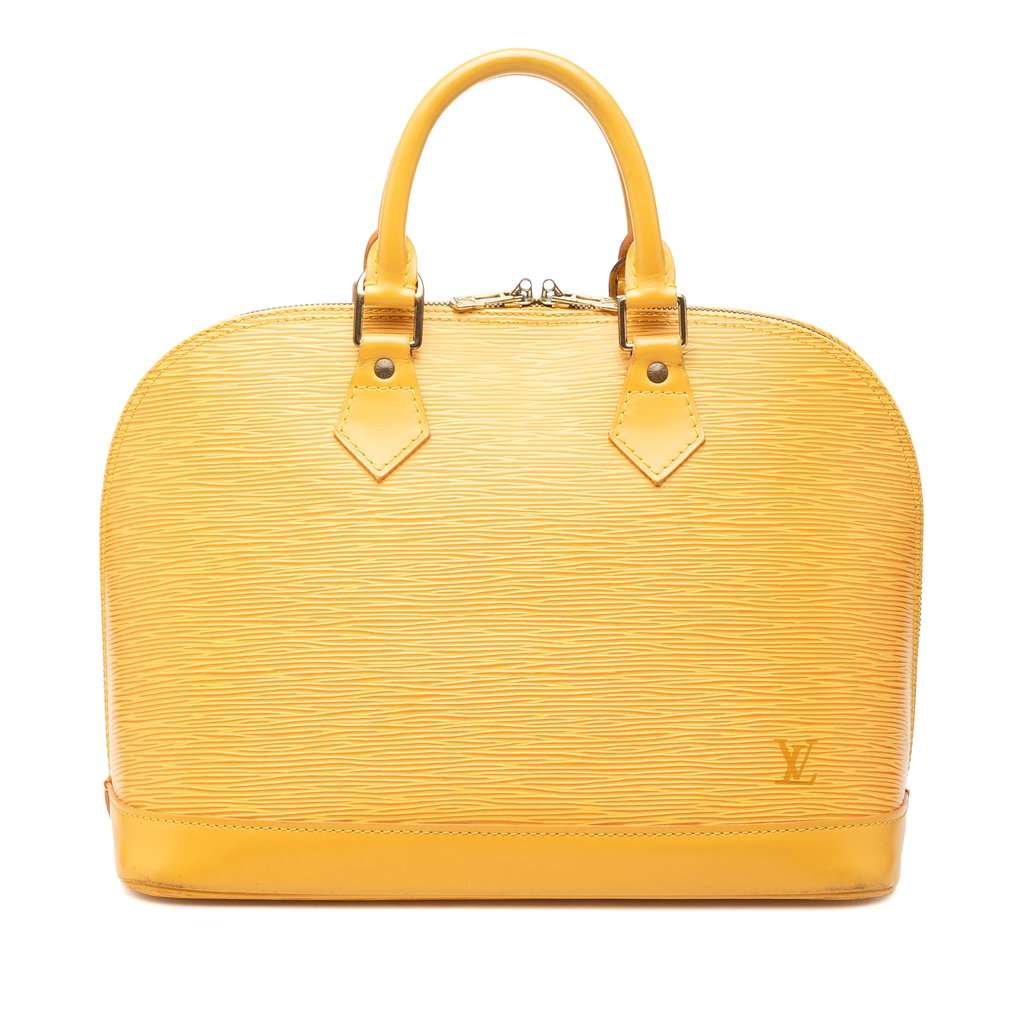 Louis Vuitton Epi Alma PM Yellow Leather Very good condition - Front View