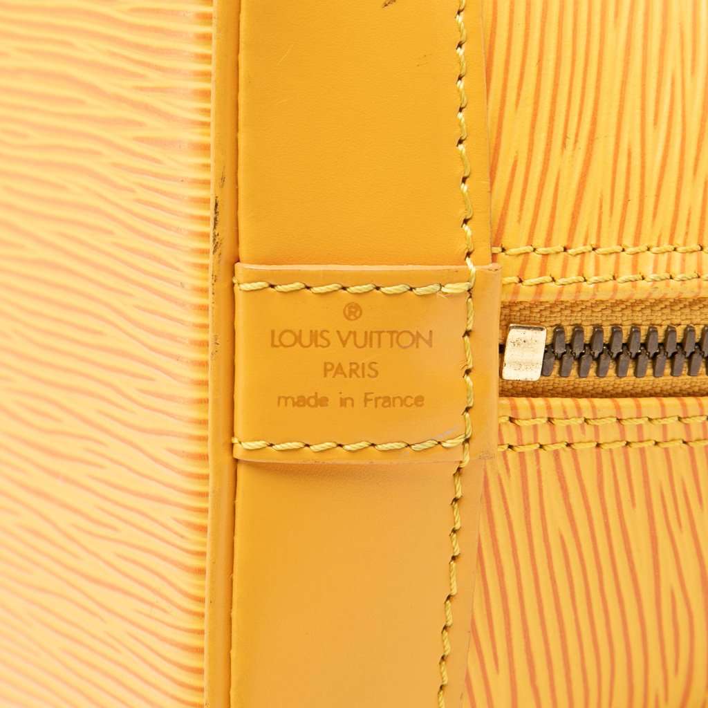 Louis Vuitton Epi Alma PM Yellow Leather Very good condition - Box View