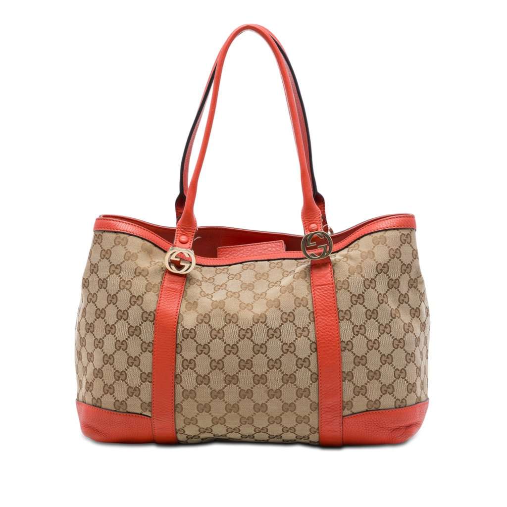Gucci GG Canvas Miss GG Tote Beige Very good - Front View