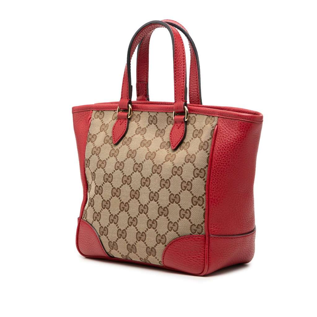 Gucci Small GG Canvas Bree Satchel Beige Very good condition - Back View