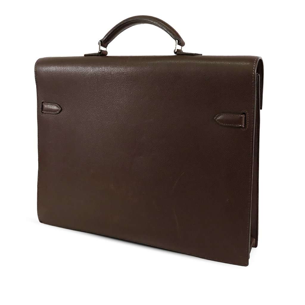 Hermès Epsom Kelly Depeches 38 Brown Leather Very good condition - Back View