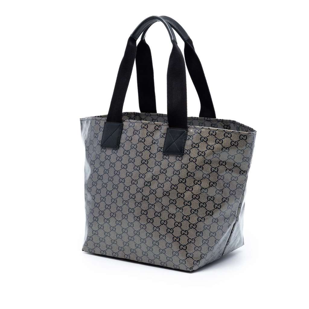 Gucci GG Crystal Web Tote Grey Very good - Back View