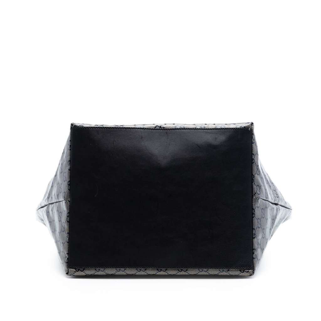 Gucci GG Crystal Web Tote Grey Very good - Inside View