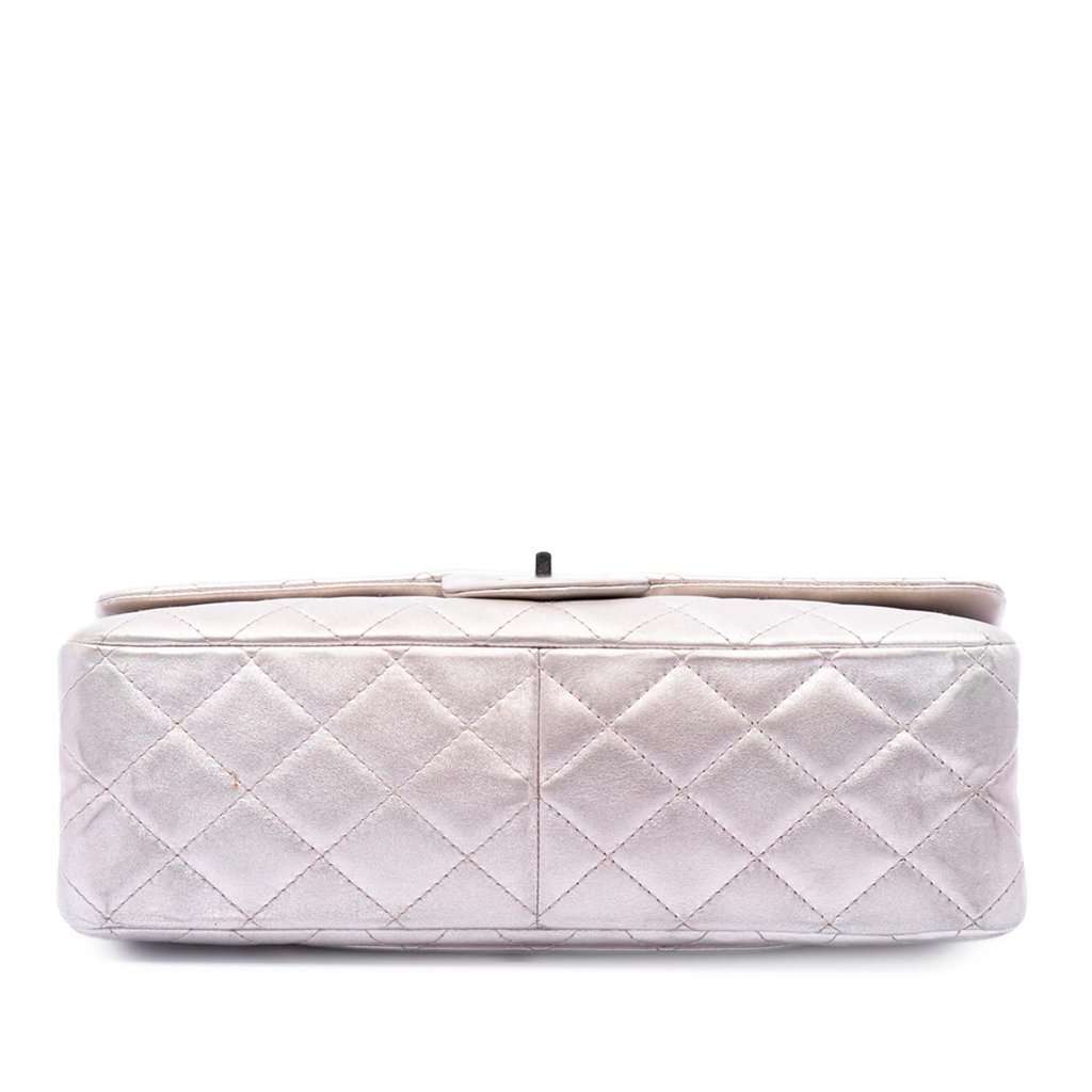 Chanel Quilted Iridescent Lambskin Reissue 2.55 Double Flap 227 Pink Leather Very good condition - Inside View