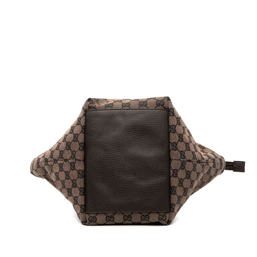 Gucci GG Canvas Web Tote Brown Very good condition - Inside View
