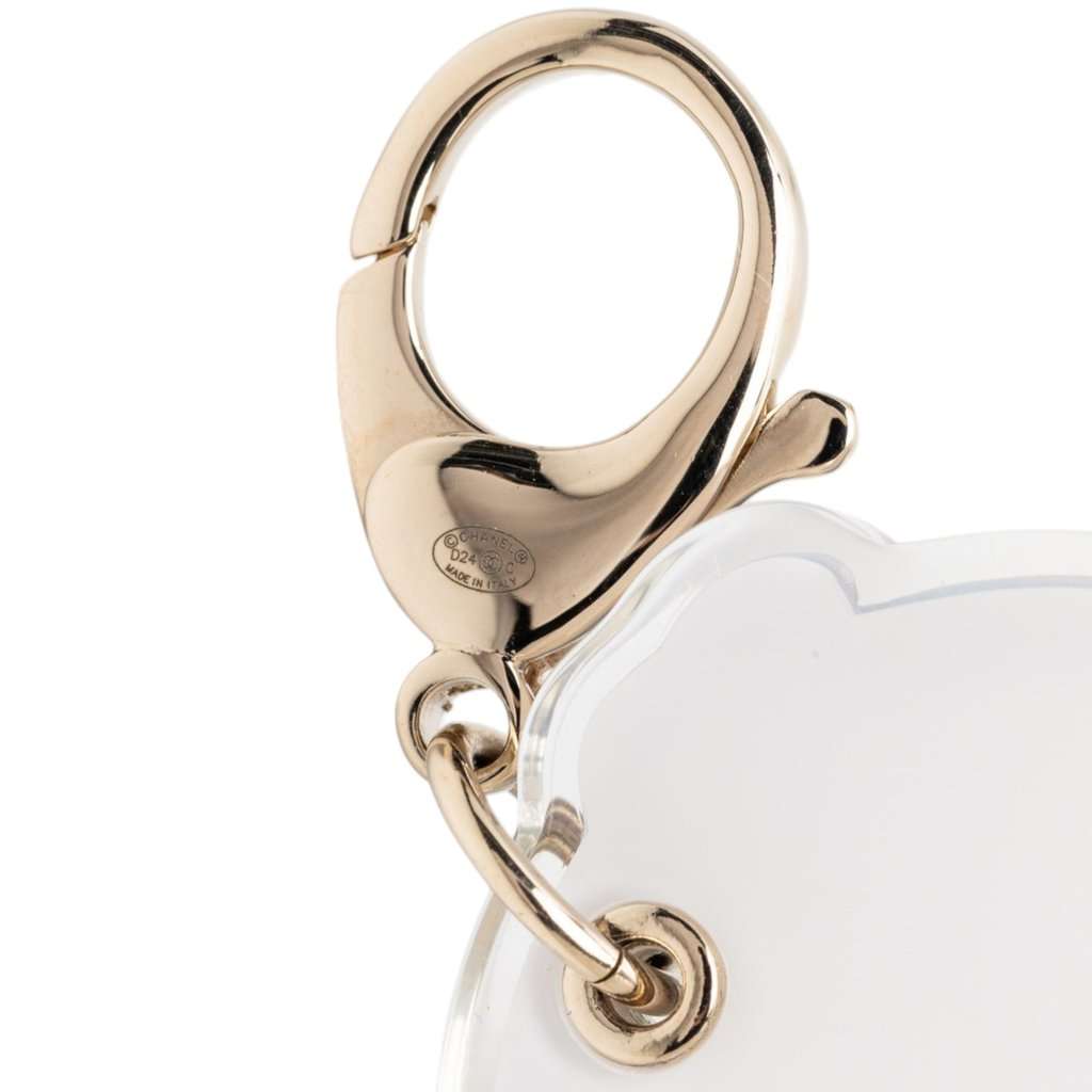 Chanel CC Resin Car Bag Charm Pink Plastic Very good - Inside View
