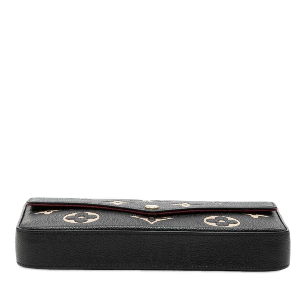 Louis Vuitton Bicolor Monogram Empreinte Pochette Felicie Black Leather Very good condition - Inside View
