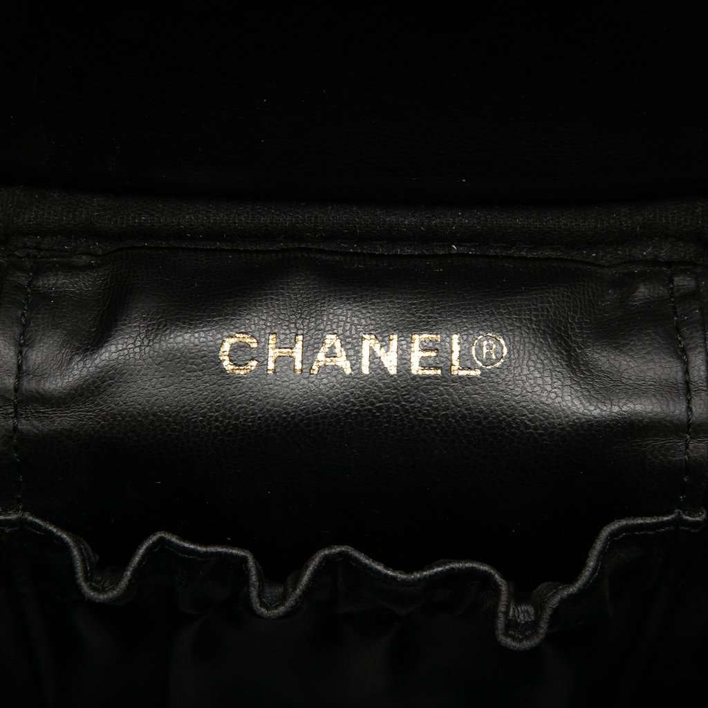 Chanel CC Caviar Vanity Case Black Leather Very good condition - Box View