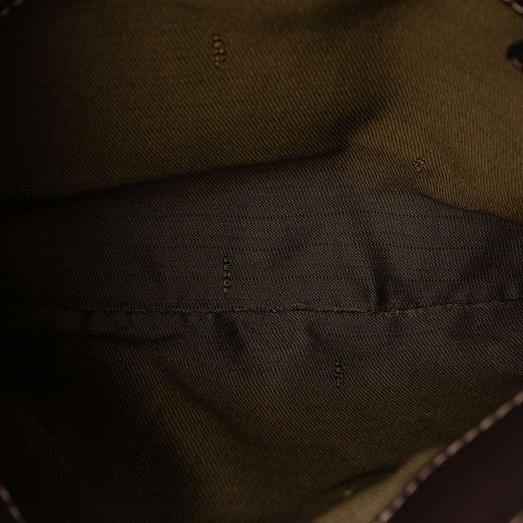 Fendi Zucca Coated Canvas Shoulder Bag Brown Very good condition - Model View