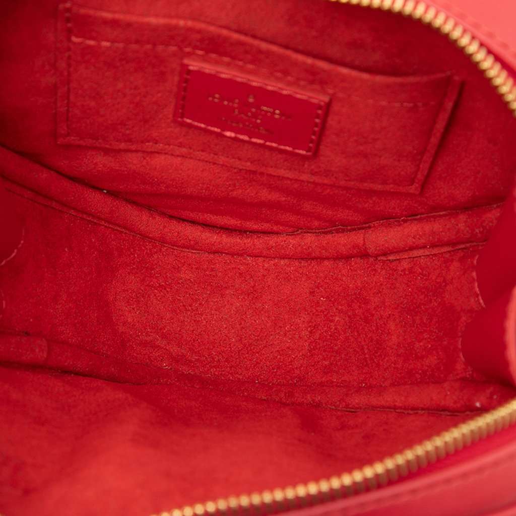 Louis Vuitton Calfskin Embellished New Wave Love Lock Crossbody Red Leather Very good - Model View