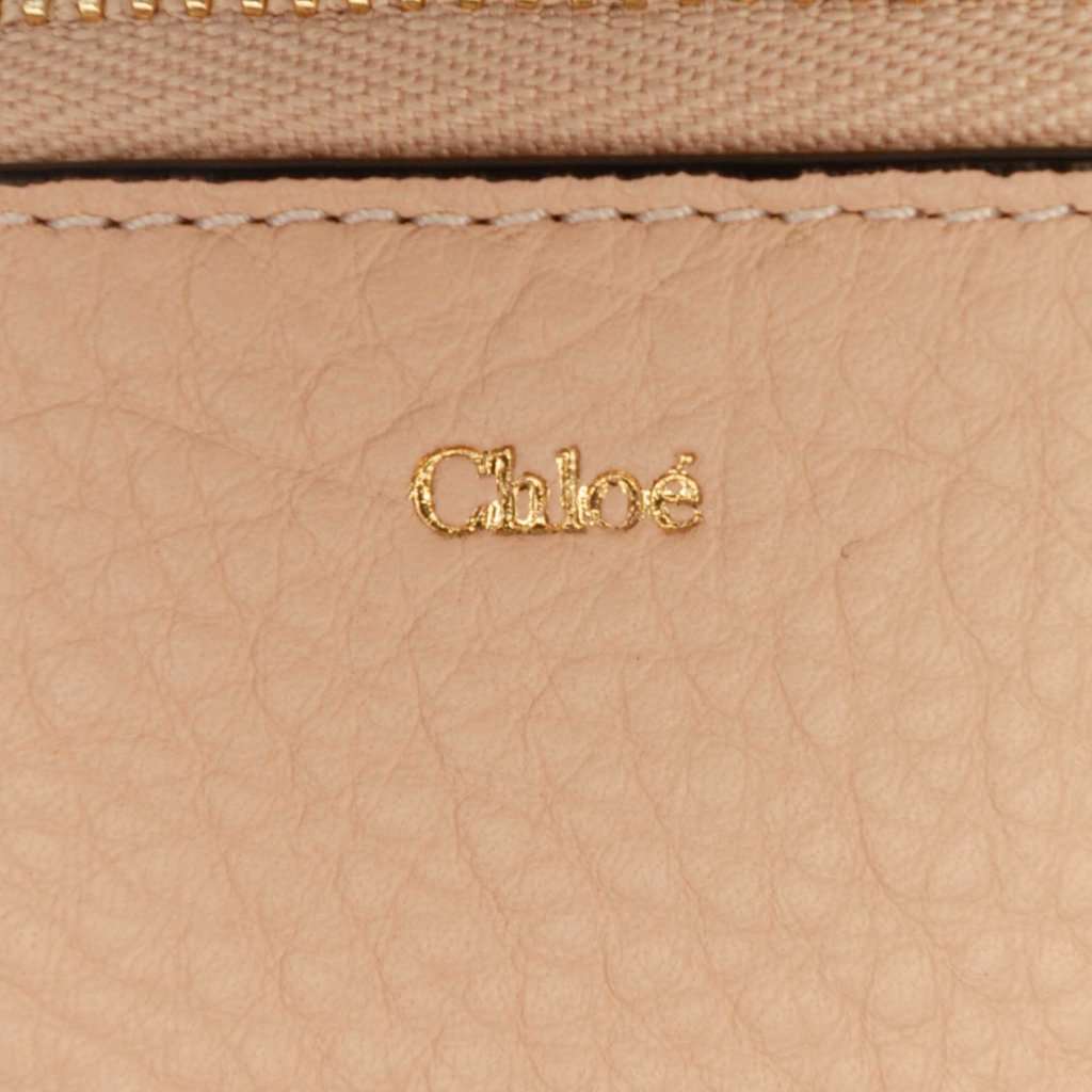 Chloé Grained Leather Alphabet Zip  Card Holder Pink Leather Very good condition - Box View