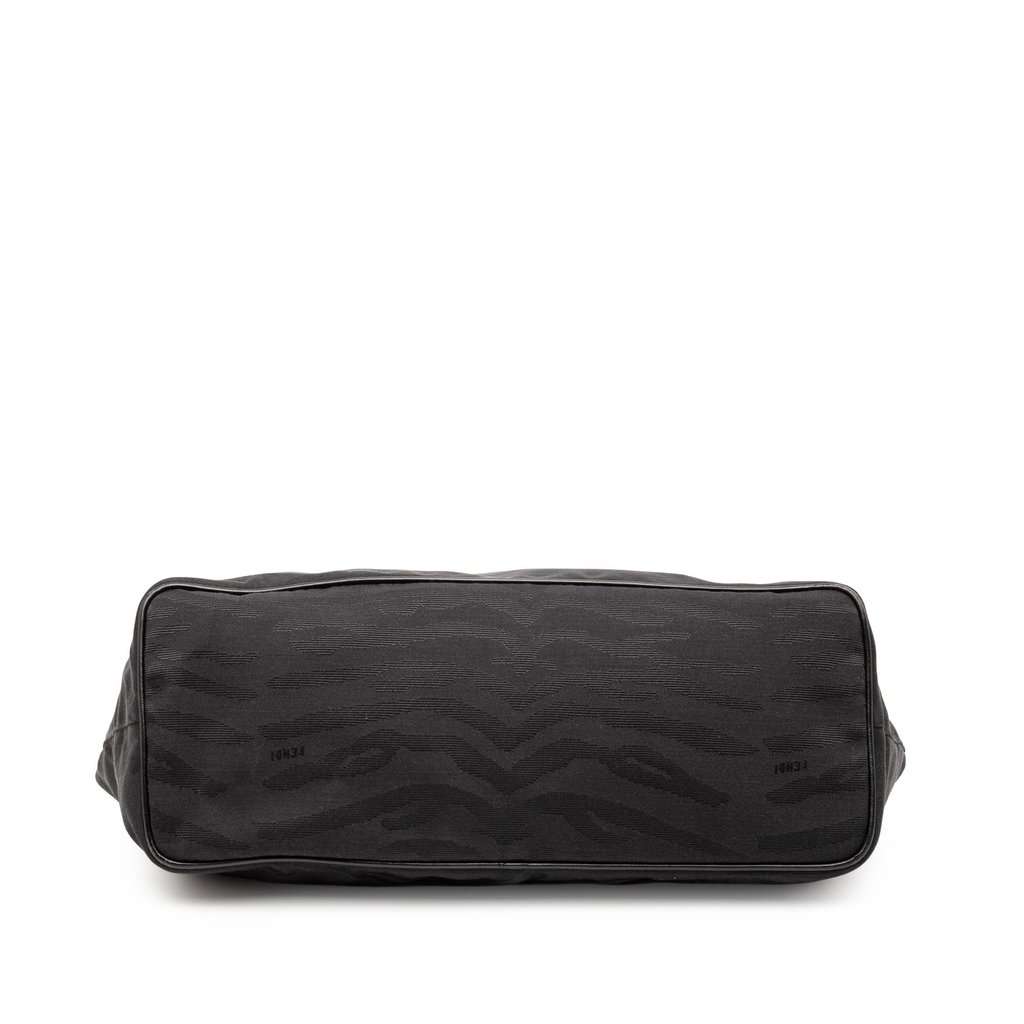 Fendi Canvas Tiger Print Tote Black Very good - Inside View