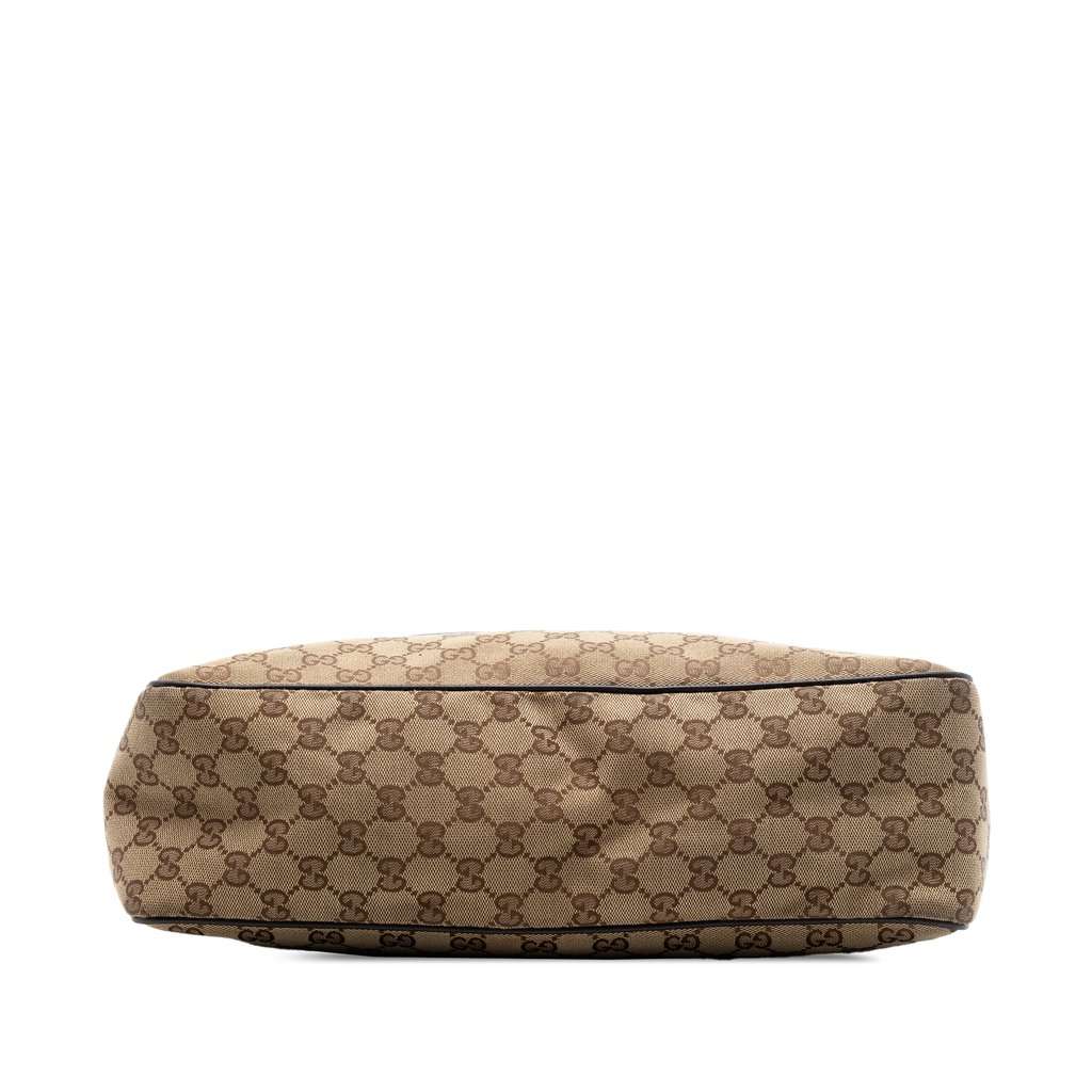 Gucci GG Canvas Web Flap Messenger Bag Beige Very good condition - Inside View