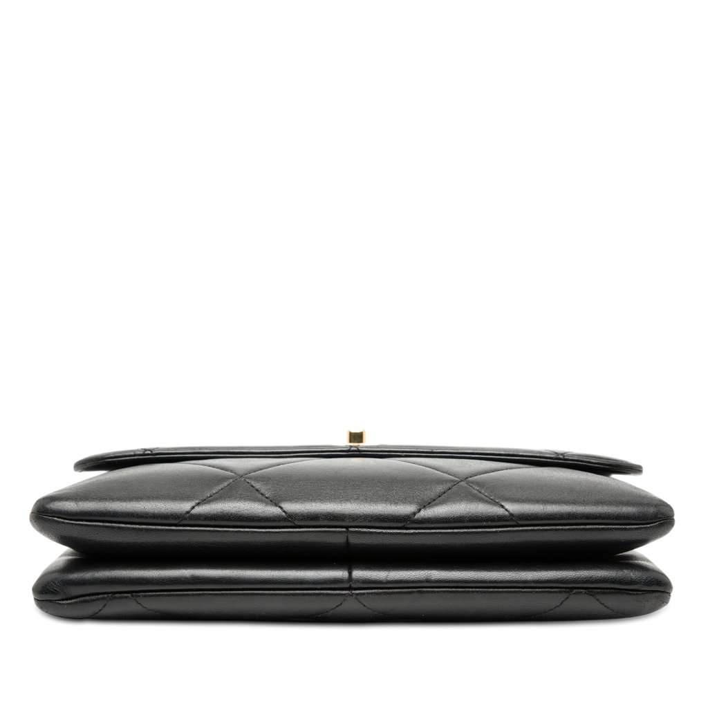 Chanel Quilted Lambskin Trendy CC Flap Black Leather Very good condition - Inside View
