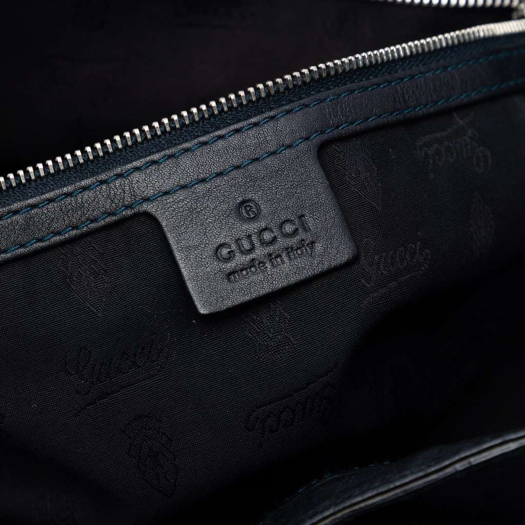 Gucci Medium Guccissima Icon Bit Tote Blue Leather Very good condition - Box View