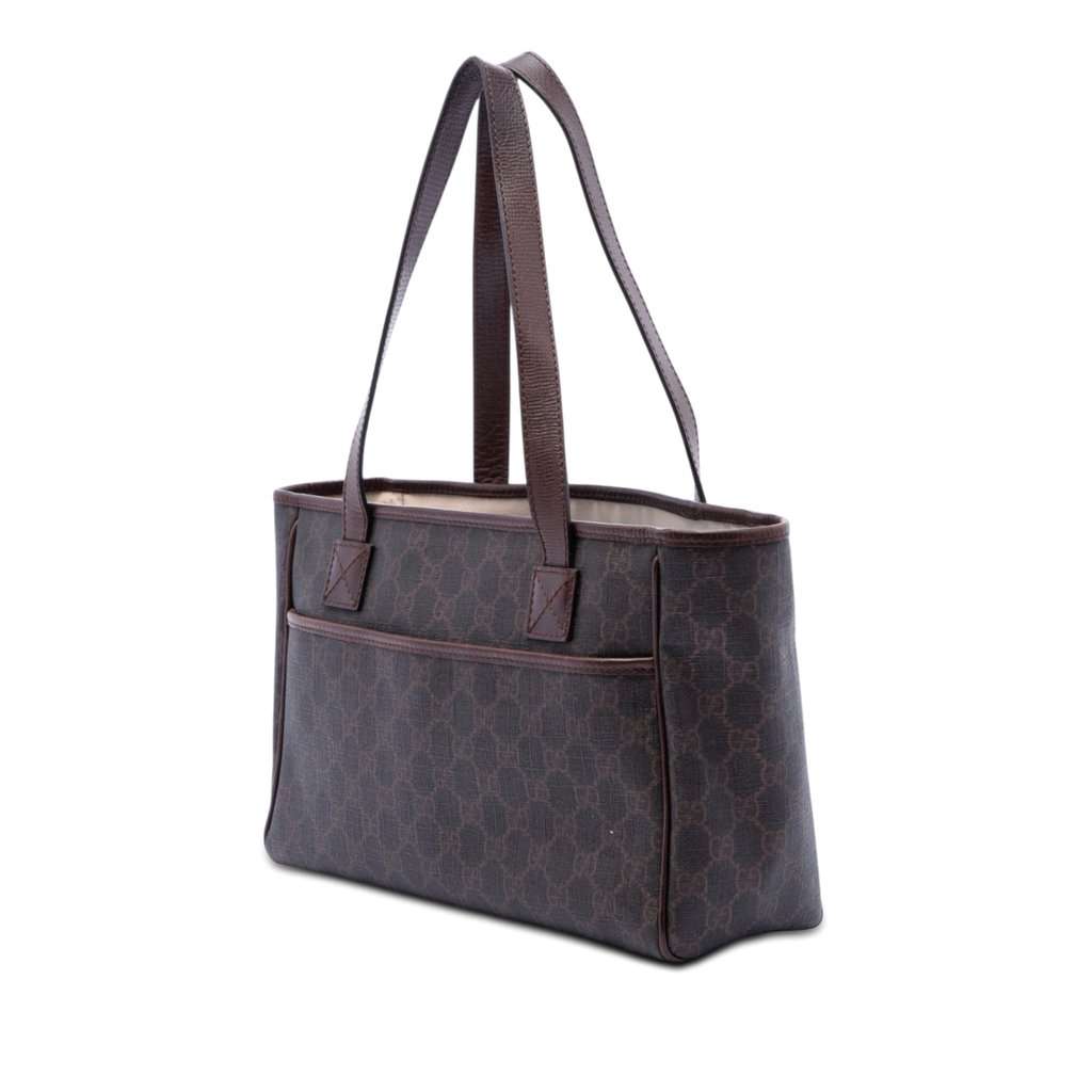 Gucci GG Supreme Tote Brown Very good condition - Back View