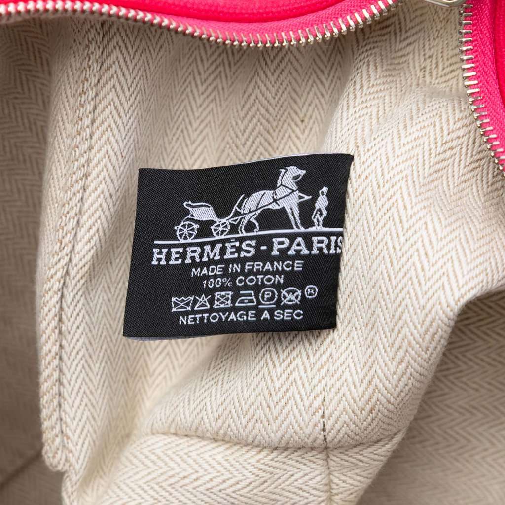 Hermès Small Canvas Bride A Brac Case Pink Very good condition - Box View