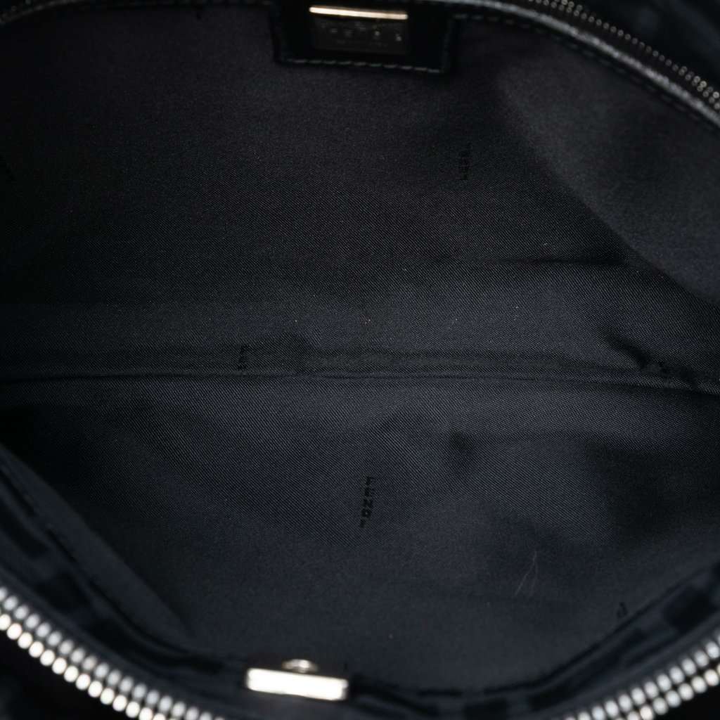 Fendi Zucca Nylon Shoulder Bag Black Very good condition - Model View
