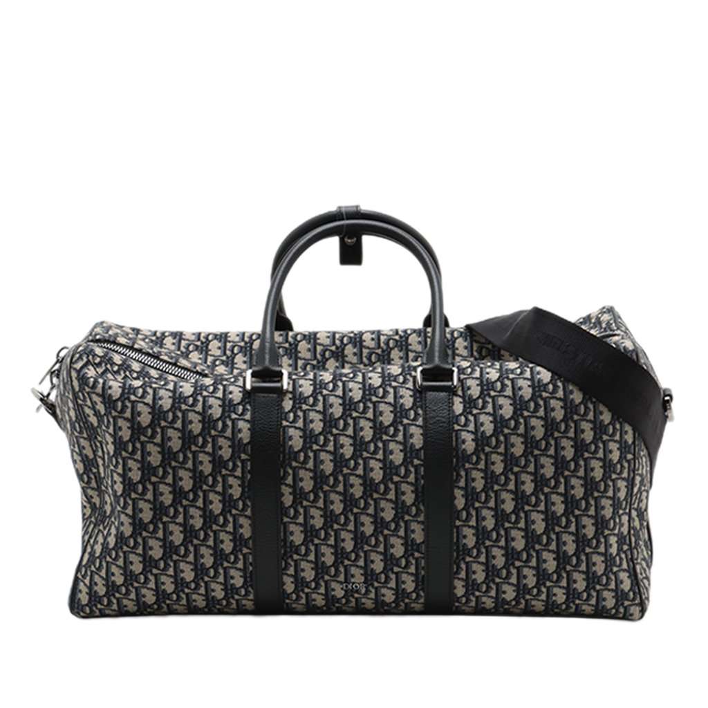 Dior Oblique Canvas Lingot 50 Blue Very good condition - Front View