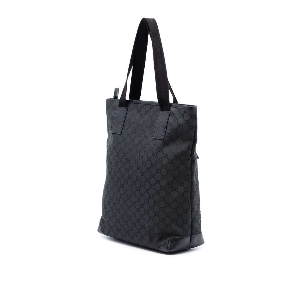Gucci GG Nylon Tote Black Very good condition - Back View