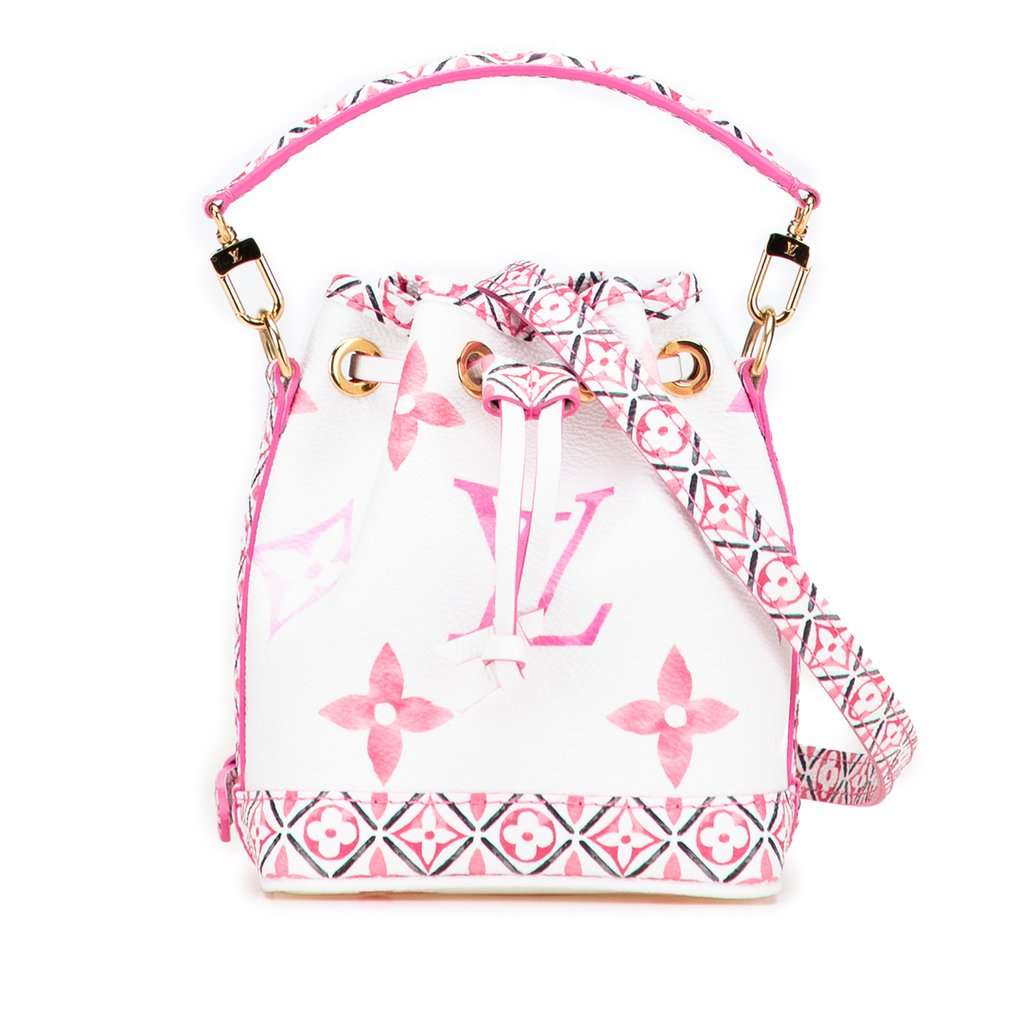 Louis Vuitton Monogram Watercolor Giant By the Pool Nano Noe White Very good - Front View
