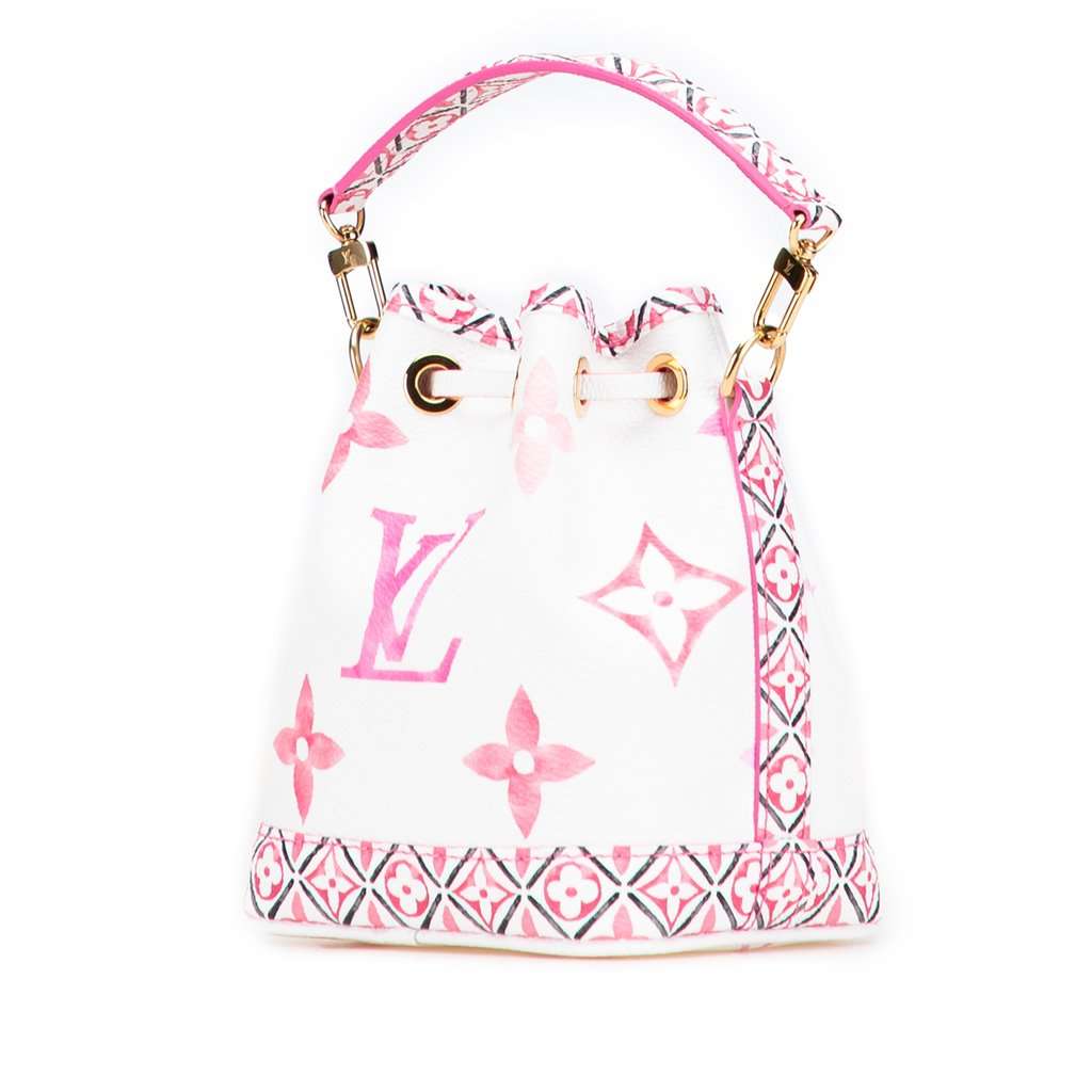 Louis Vuitton Monogram Watercolor Giant By the Pool Nano Noe White Very good - Back View