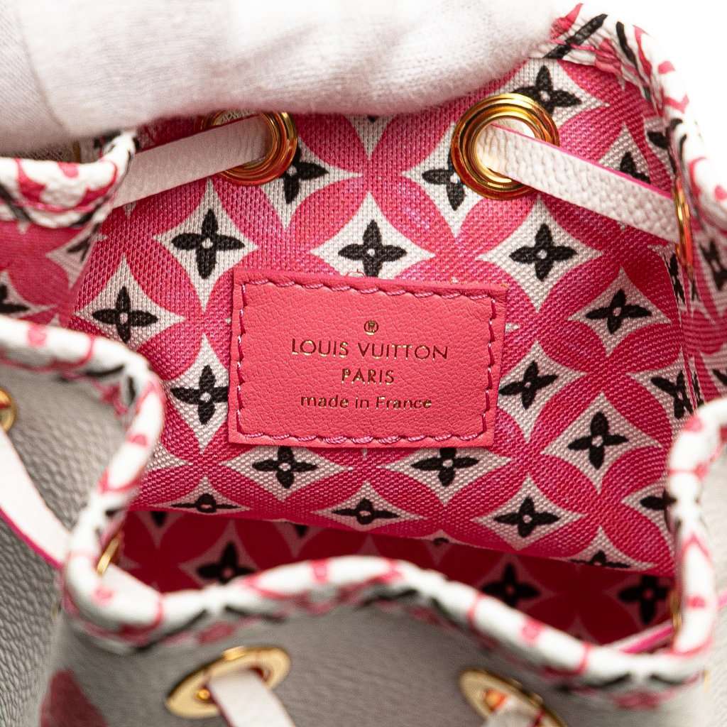 Louis Vuitton Monogram Watercolor Giant By the Pool Nano Noe White Very good - Box View