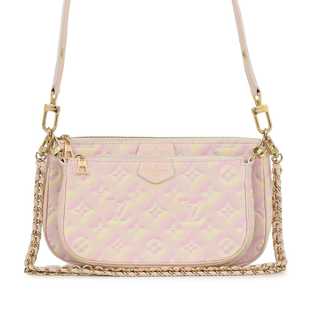 Louis Vuitton Monogram Empreinte Summer Stardust Multi Pochette Accessoires Pink Leather Very good condition - Front View