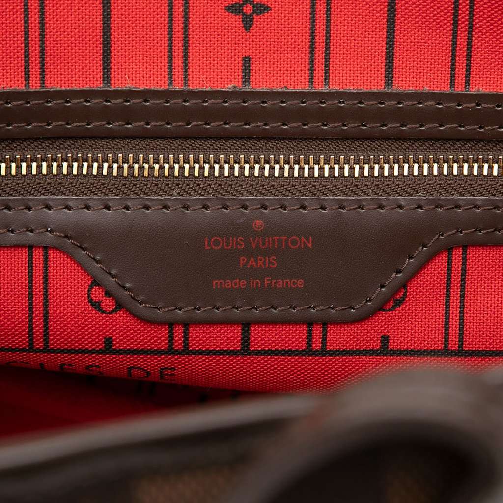 Louis Vuitton Damier Ebene Neverfull PM Brown Very good condition - Box View
