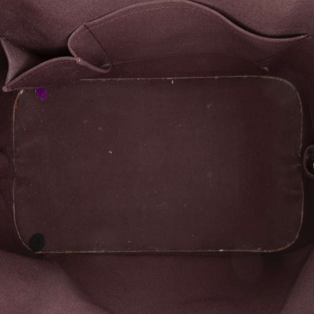 Louis Vuitton Monogram Vernis Alma GM Purple Leather Very good - Model View