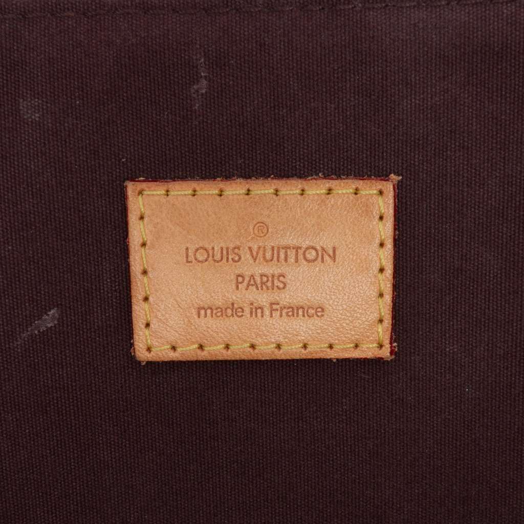 Louis Vuitton Monogram Vernis Alma GM Purple Leather Very good - Box View