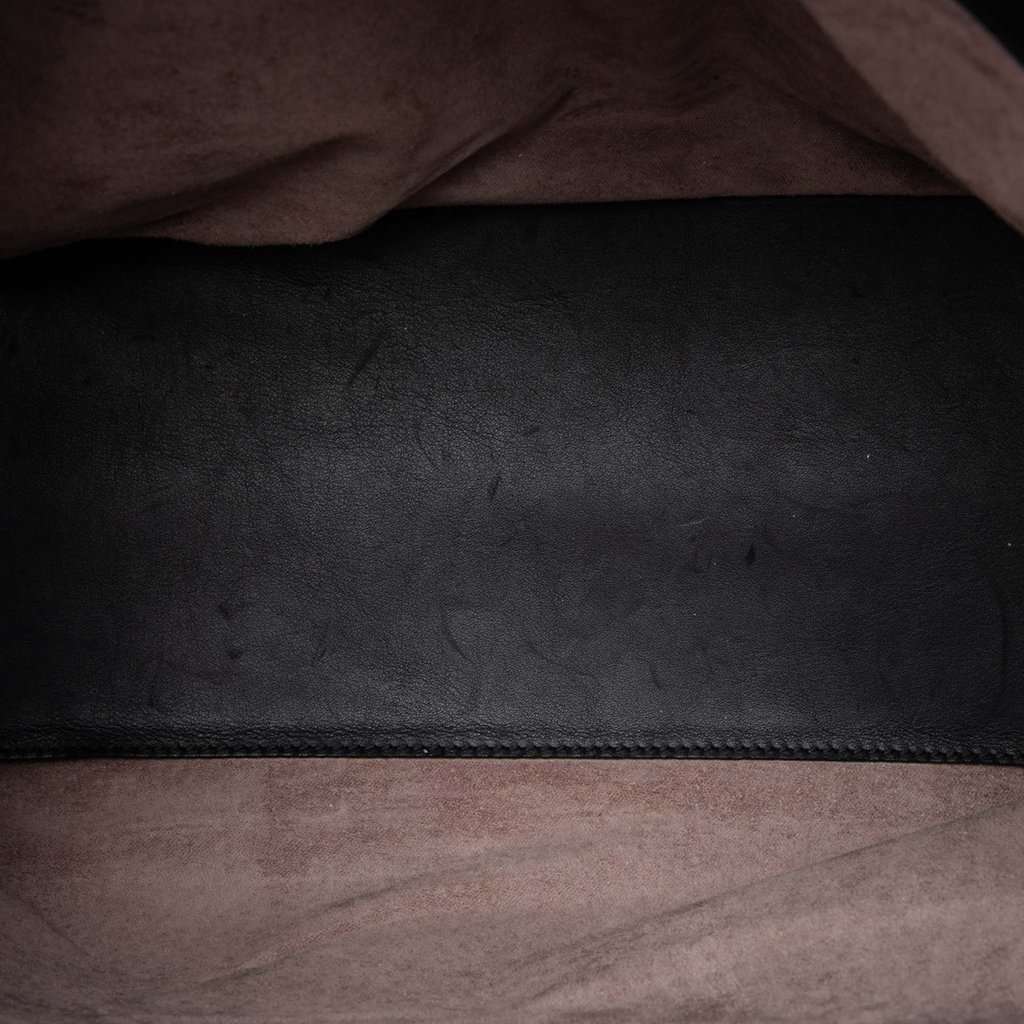 Bottega Veneta Intrecciato Trimmed Nappa Messenger Bag Black Leather Very good condition - Model View
