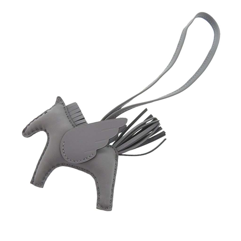 Hermès Milo Lambskin GriGri Rodeo Pegasus Bag Charm PM Other Leather Very good condition - Back View