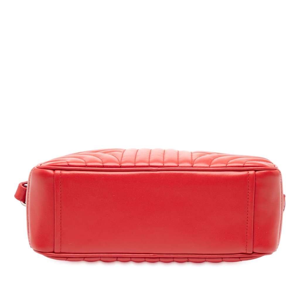 Prada Soft Calfskin Diagramme Camera Bag Red Leather Very good - Inside View