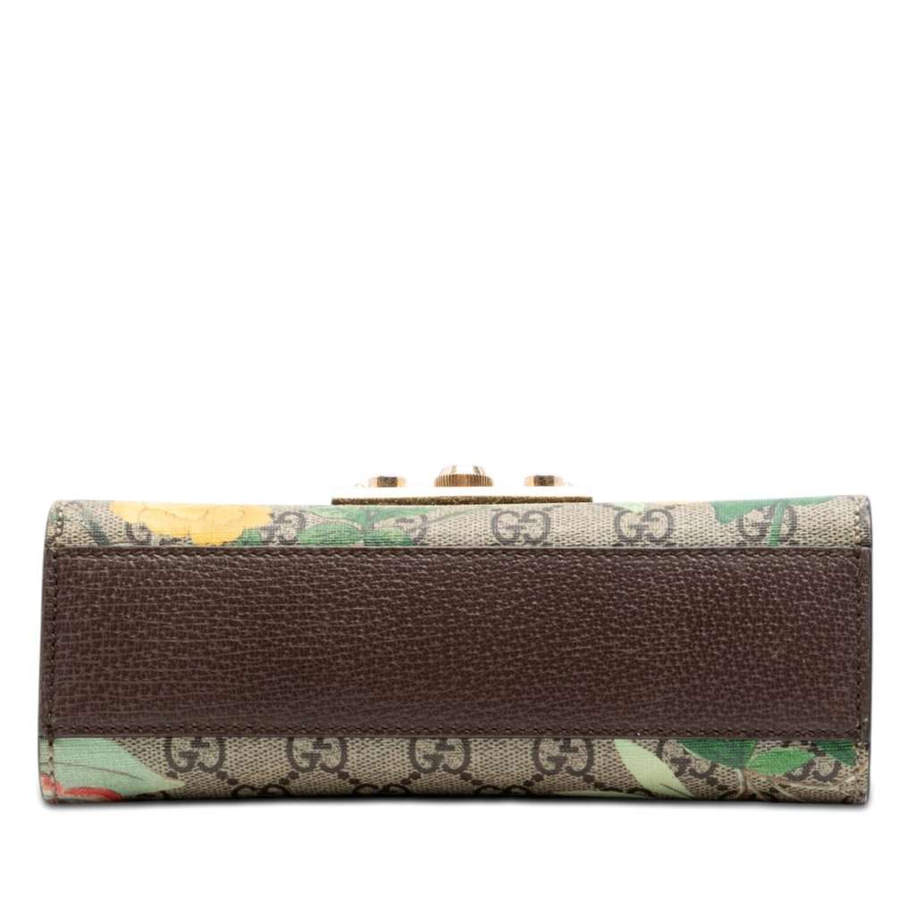 Gucci Small GG Supreme Tian Padlock Crossbody Beige Very good condition - Inside View